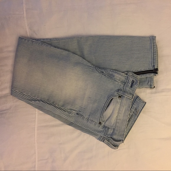 Jcrew toothpick jean in railroad stripe - Picture 3 of 4